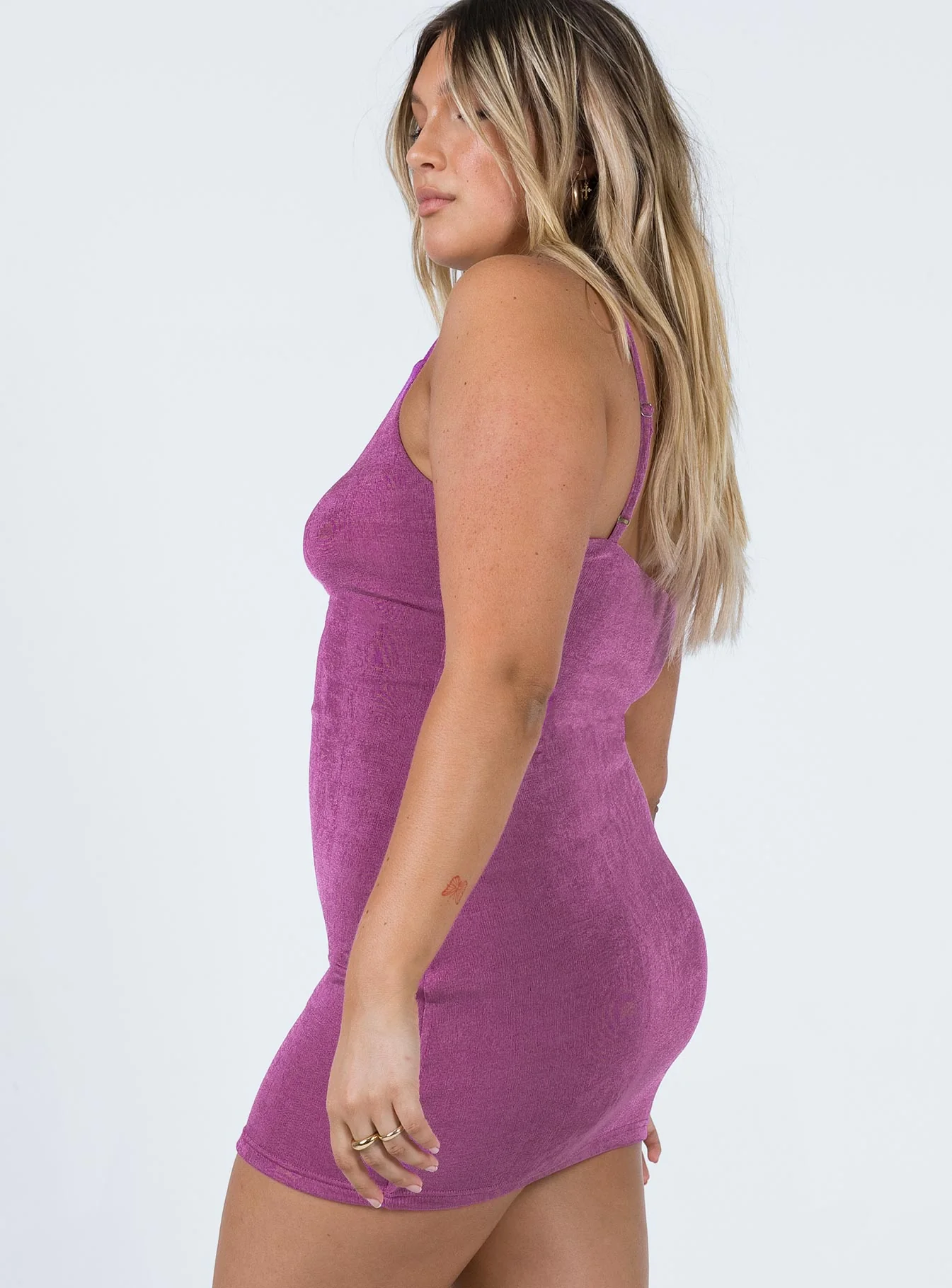 Dream Boat Mini Dress Purple