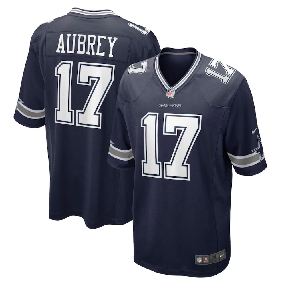 🔥Combo Sale - Dallas Cowboys Brandon Aubrey Nike Navy Game Jersey & New Era Navy Main 9FIFTY Adjustable Hat